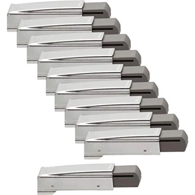 Imagen de Blum 118500436 Clip Top Soporte de bisagra para tope esquina 10 piezas, Plata, Longitud: 73 mm