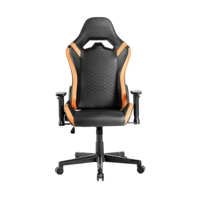 Imagen de Mars Gaming MGC PRO, Silla Profesional, Acabado Cuero PU, Reposabrazos 2D y Respaldo Reclinable 135, Cojines Lumbar Cervical Soft Touch, Ruedas XL Pistón Gas Clase 4, Naranja