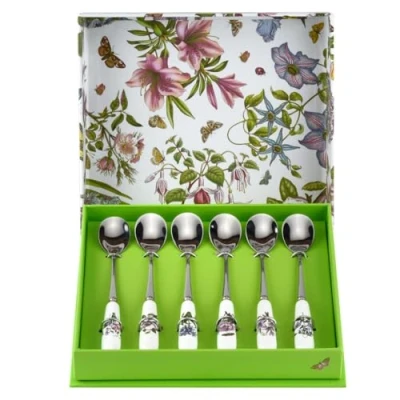 Imagen de Portmeirion Cuchara de té 6 Piezas, Porcelana, Multicolor, 16 x 1.5 1 cm