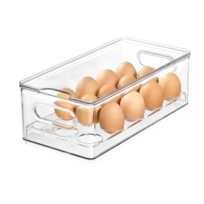 Imagen de iDesign The Home Edit Series, Recipiente para almacenar huevos con tapa, Plástico reciclado