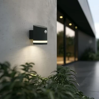 Imagen de SolarCentre® Truro Luz solar con sensor PIR de movimiento para exteriores Edición antracita