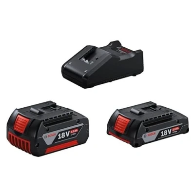 Imagen de Bosch Juego de batería Profesional 18 V (2 baterías GBA y 4,0 Ah + Cargador rápido GAL 40, en Caja)