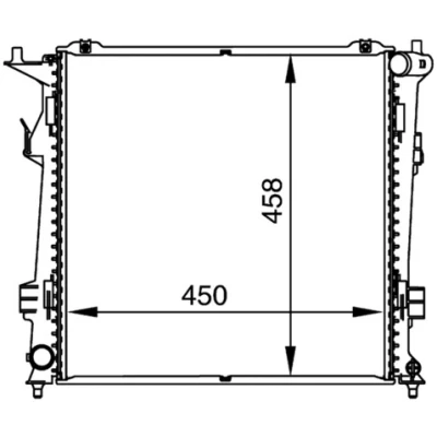 Imagen de MAHLE ORIGINAL CR 1367 000P Radiador, refrigeración del motor 458 450 26 Aletas soldadas KIA: cee‘d I Hatchback, Familiar