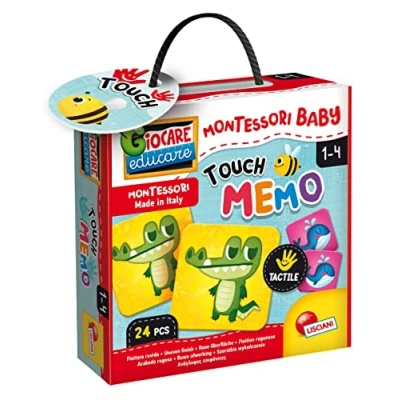 Imagen de Lisciani Montessori Baby Touch Memo Juego educativo táctil para bebés a partir de 1 año 92703