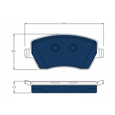 Imagen de TRW GDB3332BTE Juego de pastillas freno no preparado para indicador desgaste con tornillos pinza accesorios RENAULT: Zoe