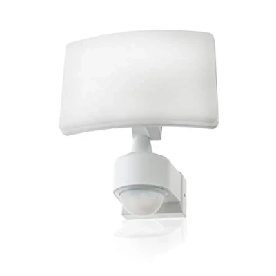 Imagen de HUBER foco led con sensor de movimiento 360 20W, 1800lm I IP65 exterior montable en pared/esquina, protección anti fluencia y limitación rango, blanco