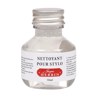 Imagen de Herbin 12300T Un flacon de nettoyant pour stylo plumes et stylos roller 50 ml (produit sans emballage objectif zéro déchet)