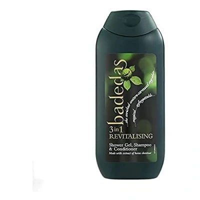 Imagen de Gel de ducha, champú y acondicionador 3 en 1 revitalizante Badedas, 200 ml.