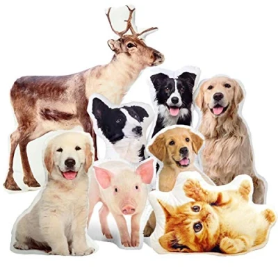 Imagen de Ferocity Cojín de Fotos 3D con tu Foto y Texto Impresos 50 x 35 cm Regalo Personalizado su Propia (con Relleno) Almohada Animal [091]