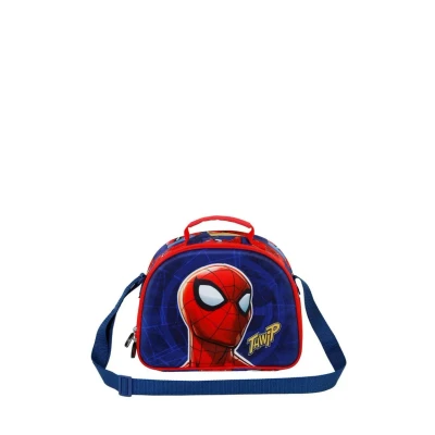 Imagen de Karactermania Spiderman Sides 3D Double Bandolera para niños, Talla: One Size, Azul
