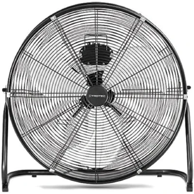 Imagen de TROTEC Ventilador de Suelo TVM 24 D, 124 W, 3 Velocidades Ventilación, Inclinación Regulable hasta 135, Silencioso, Pie Apoyo Estable y Antideslizante, Negro