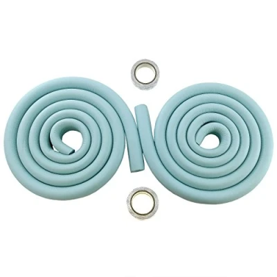 Imagen de HIMRY® 4 Metros Protector Borde Forma de U, Espuma para Mesa Vidrio, Anticolisión Tira Bebés y niños, Protectores Bordes, Extra DENSOS. 2x2M, Cielo Azul KXD7003 Skyblue