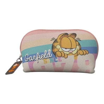 Imagen de CyP Brands Garfield Neceser, Portatodo, Complementos, Bolsa Maquillaje, Color Rosa, Producto Oficial