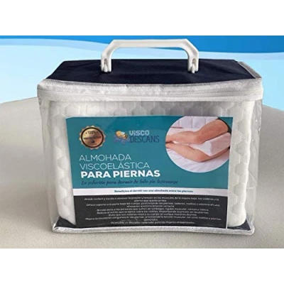 Imagen de MICAMAMELLAMA Almohada para Rodillas viscoelastica Cojin piernas Adaptable viscoelastico ergonómico y ortopédico Libera LA PRESIÓN Ciatica, Cadera, Embarazo, articulación
