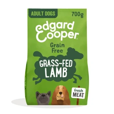 Imagen de Edgard &amp; Cooper Pienso Perros Adultos Comida Seca Natural Sin Cereales Hipoalergenico Cordero Fresco, Fácil de digerir, Alimentación Sana Sabrosa y equilibrada, Proteína (700 g)