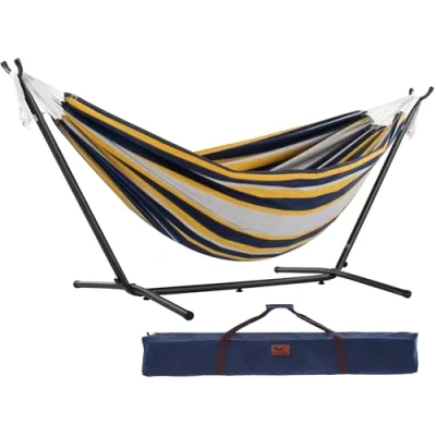 Imagen de Vivere UHSDO8 38 Hamaca con Soporte Incluido, Multicolor, 250 cm, Doble, diseño, Serenity