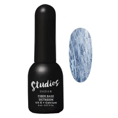 Imagen de Didier Lab Premium Fiber Base Uñas Semipermanentes Octagon Pintauñas Fortalecedor de Esmaltes Para Con Vitaminas Gel LED y UV