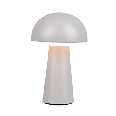 Imagen de Reality Leuchten Lennon R52176177 Lámpara LED de mesa para exteriores (2 W, regulador táctil, plástico, incluye 2 bombillas color gris)