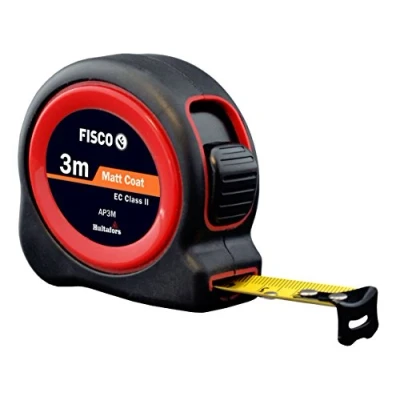 Imagen de FISCO AP3M/D Flexómetro Clase II con Caja de ABS recubierta Goma (3 m x 13 mm) Negro