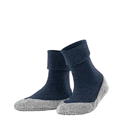 Imagen de FALKE Cosyshoe W HP lana puños en la suela 1 par, Calcetines para casa Mujer, Azul (Marine Melange 6794), 37 38