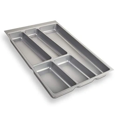 Imagen de SO TECH® Cubertero ORGA BOX® II para Cajón de Nobilia 40 cm (Cubertero: 462 x 305 mm) Color Gris Argentado