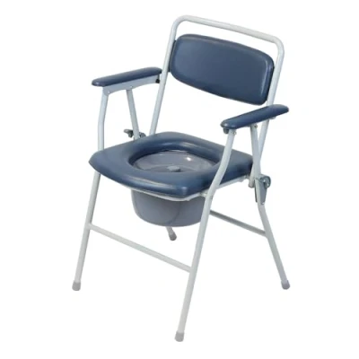 Imagen de NRS Healthcare Inodoro Portátil Dovedale, Ligero, Antideslizante, Asiento y Reposabrazos Acolchados
