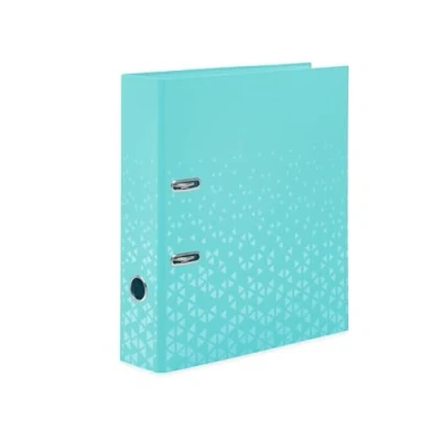 Imagen de HERMA 20127 archivador A4 color turquesa 7 cm de ancho, diseño cartón con impresión interior para escuela y oficina, resistente carpeta anillas niños niñas