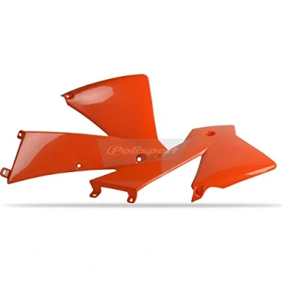 Imagen de POLISPORT 8424000002 Tapas de Radiador Resistentes y duraderas Compatible con Motocicletas KTM en Color Naranja