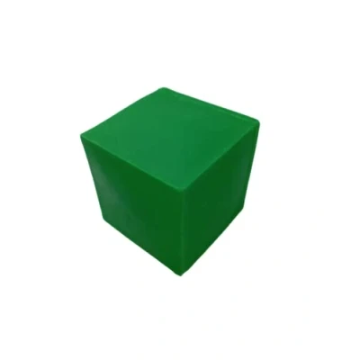 Imagen de Lanco Figura Geométrica, Cubo Verde, Juguete para Bebé, 100% Caucho Natural (Látex)