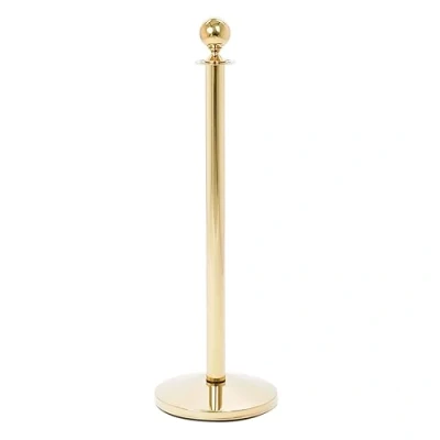 Imagen de Danieli Store Postes Separadores en metal oro para Exteriores Ø32x100cm Poste Cordones Control de Multitudes (Oro)