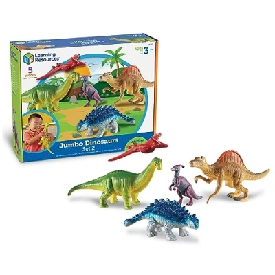 Imagen de Learning Resources Dinosaurios Jumbo, Set 2, Color (LER0837) , color/modelo surtido