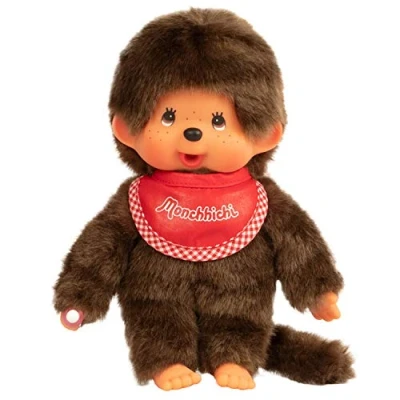 Imagen de Monchhichi Monchichi Rouge 20 cm (Kiki) niño Babero Rojo Peluches, Multicolor, (25501)