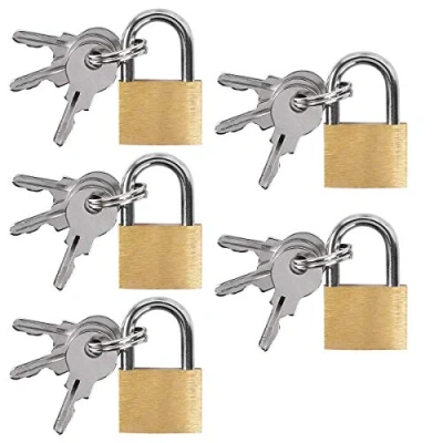 Imagen de UCEC 5 candados, candado de combinación al aire libre, candados con llaves, latón para equipaje, bolsas, maletas, cadenas