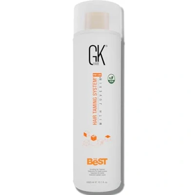 Imagen de GK HAIR Global Keratin The Best (1000ml / 33.8 Fl Oz) Tratamiento Capilar Suavizante de Keratina Complejo Brasileño Profesional Alisado Para un Cabello Suave y Sin Frizz Formaldehído