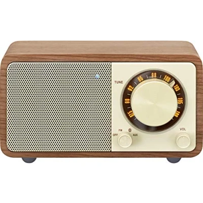 Imagen de Radio portátil Sangean WR 7, Analógica, Bluetooth, 36 horas autonomía, Diseño retro, Nogal