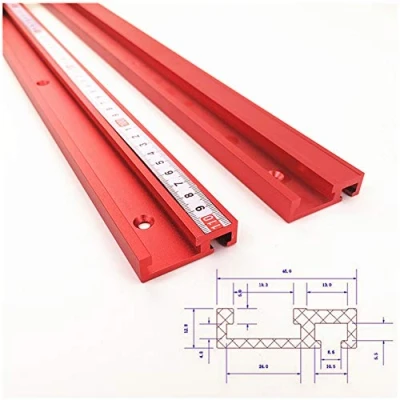 Imagen de Laecabv Type 45 T Slot Mitre Herramienta de carpintería Carril inglete Track aluminio aleación Mesa Router