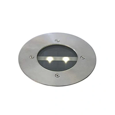 Imagen de Qazqa Moderno Foco de suelo con LED energía solar IP44 Tiny Acero Cilíndra/Redonda Incluye Max. 1 x 0.4 Watt