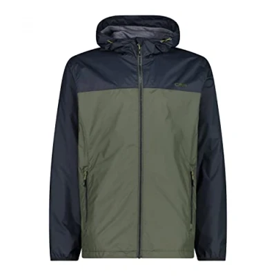 Imagen de CMP Chaqueta Hombre Rain Fix Capucha, Verde Aceite, 58