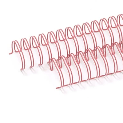 Imagen de Craftelier Kit de 2 Espirales Anillas Dobles para Encuadernar Álbumes, Cuadernos, Agendas o Calendarios Ideal Proyectos Scrapbooking y Manualidades Ø 2,54 cm (1&quot;) Color Rosa Fucsia