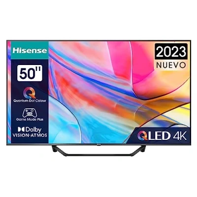 Imagen de TV QLED 50&quot; Hisense 50A7KQ, UHD 4K, Quantum Dot Colour, Dolby Vision&amp;Atmos, Modo Juego Plus, Negro