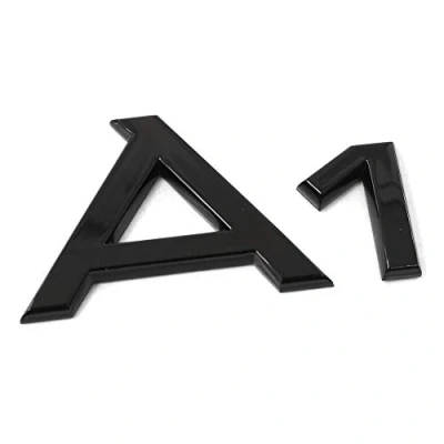 Imagen de Audi 82A071803 Texto A1 Logo Negro Tuning Exclusive Black Edition Emblema autoadhesivo
