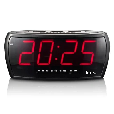 Imagen de Ices Electronics ICR 230 1 Radio (Reloj, FM, PLL, LED, 4,57 cm (1.8&quot;), 14 cm, 11 cm) Negro