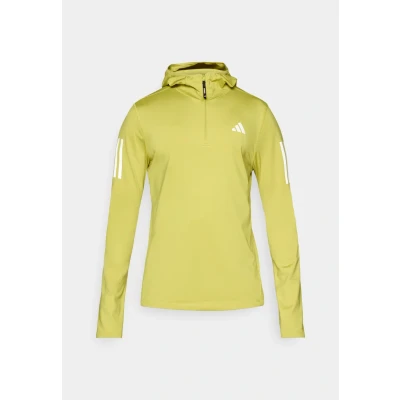 Imagen de adidas Hombre Own The Run Winterized Hooded Half Zip, preloved Lime, M