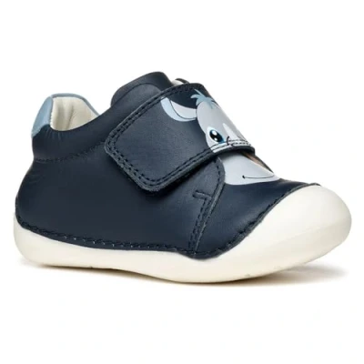 Imagen de Geox Tutim Zapatos de bebé para niños, Talla: 19, Navy light sky