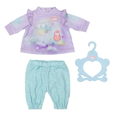 Imagen de Baby Annabell Sweet Dreams Pijama para muñecas de hasta 43 cm Incluye con Camiseta, Pantalones y Percha Edad: 3+ años