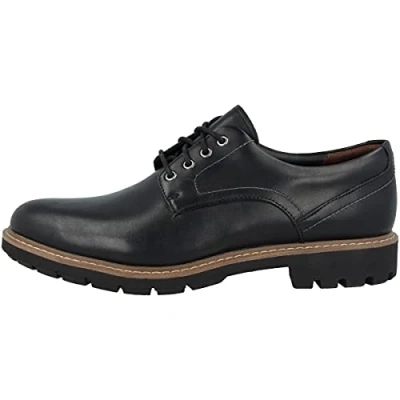 Imagen de Clarks Batcombe Hall Derby Zapatos de Cordones para Hombre, Negro (Black Leather), 40 EU