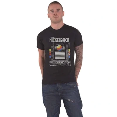 Imagen de Rock Off Nickelback &#039;Those Days VHS&#039; Camiseta unisex de manga corta (negra), Negro, 54