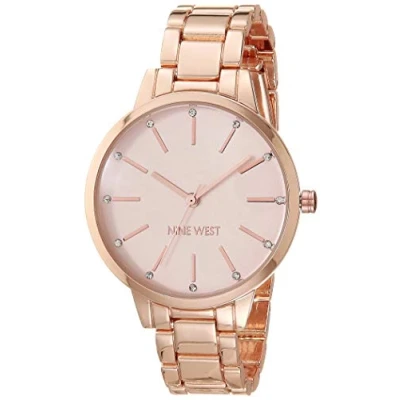 Imagen de Nine West Reloj de Pulsera para Mujer, NW/2098, Oro Rosa
