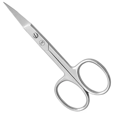 Imagen de K Pro Tijera para Uñas y manicura Profesional Curva Unisex Acero inoxidable (Satin)