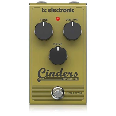 Imagen de TC Electronic CINDERS Overdrive similar a un tubo con una sensación extremadamente receptiva y expresiva